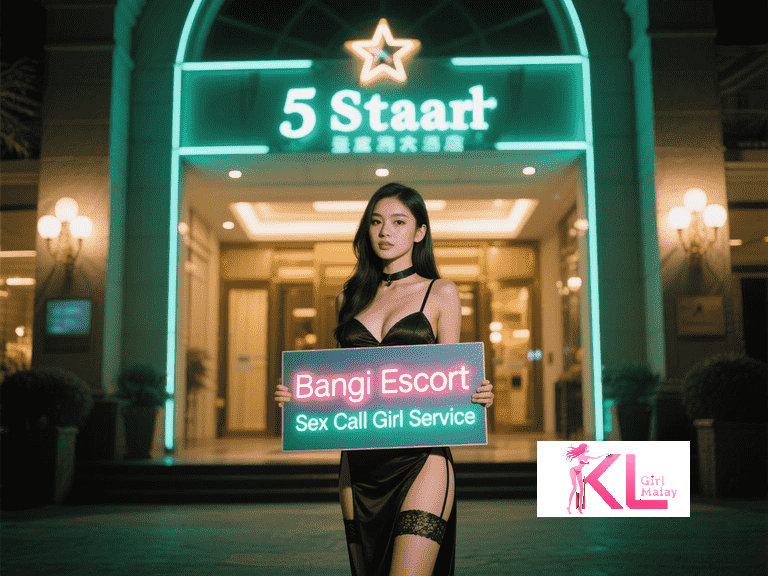 KL Girl Malay Escort Bangi escort holding a sign for Kuala Lumpur escort and call girl services. Malaysia Escort Girl Service