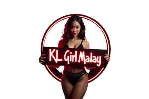 KL Girl Malay Escort Woman in lingerie holding "KL Girl Malay" sign Malaysia Escort Girl Service