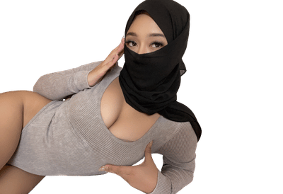 KL Girl Malay Escort Woman in a grey dress and black hijab Malaysia Escort Girl Service