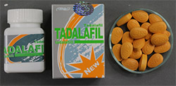 KL Girl Malay Escort Tadalafil medication bottle, box, and tablets Malaysia Escort Girl Service